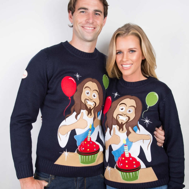 Image of Happy Birthday Jesus Christmas Sweater