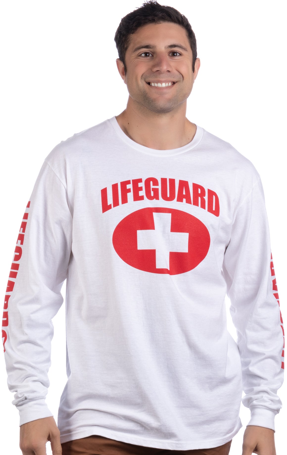 LIFEGUARD | White Lifeguarding Unisex Uniform Costume T-shirt for Men ...
