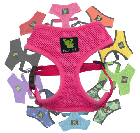 EcoBark Pet Supplies Pink Max Comfort Harness Flower