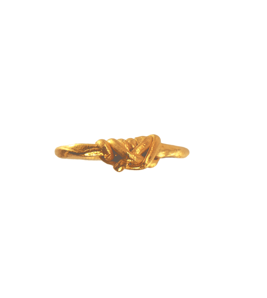 The Gordian Knot 24k Gold-plated Ring