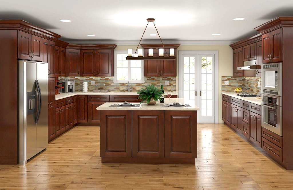 Charleston Cherry Cabinets- RTA Cherry Kitchen Cabinets