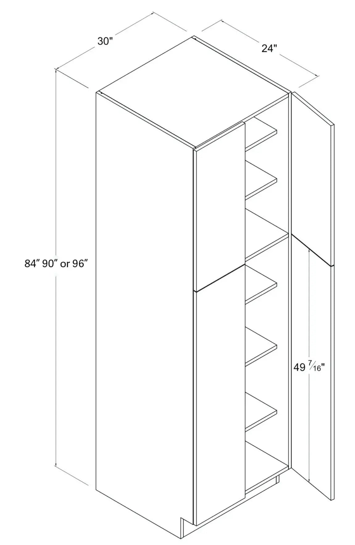 Utility Cabinets-4 Doors - Ultimate - Cabinet Sales Center