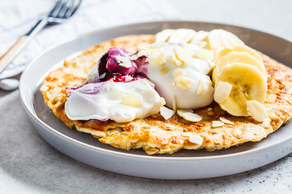 Verbazingwekkend Havermout pannenkoek met Griekse yoghurt en banaan – Vitaal Van Start HF-71