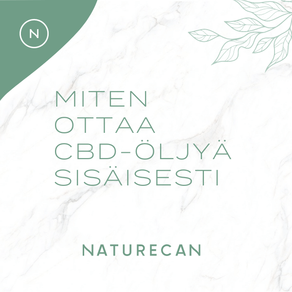 CBD-öljy sisäisesti