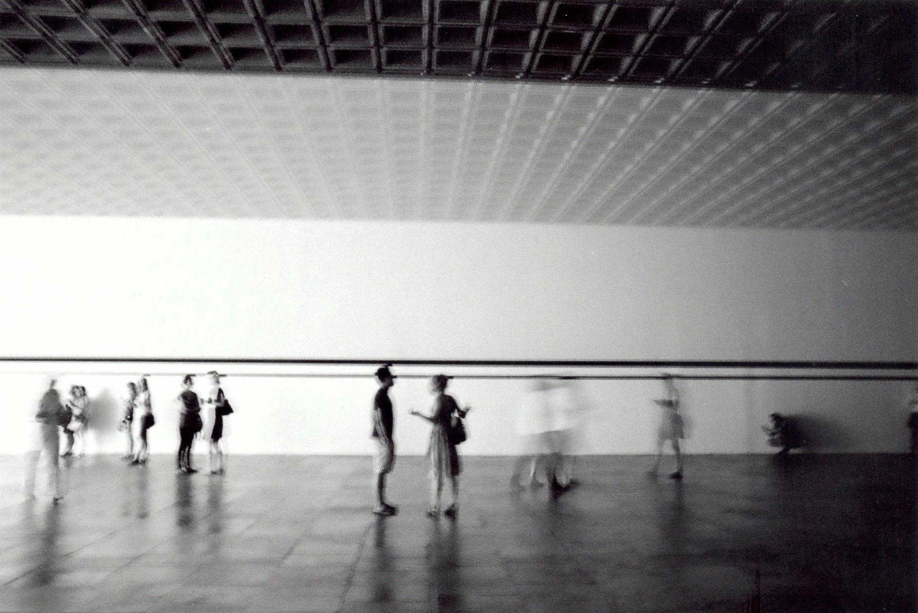 Scrim veil/Black rectangle/Natural light (Whitney Museum of American Art, New York) 1977