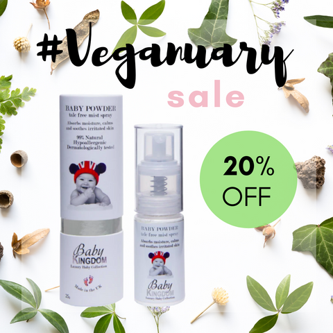 Baby Kingdom Body Powder Veganuary Sale My Beauty Bar UK