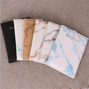 Marble Passport Holder Wallet Leather - Encompass RL