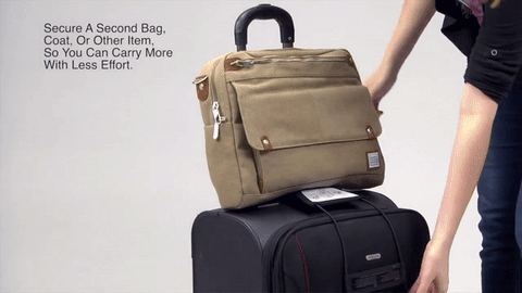 luggage bungee to secure personal item to suitcase