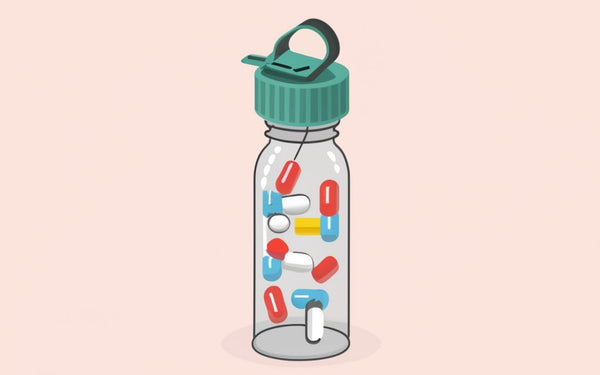 Properly Using a Water Bottle with Pill Holder