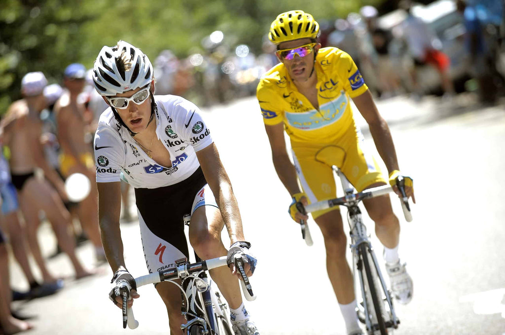 Andy Schleck and Alberto Contador