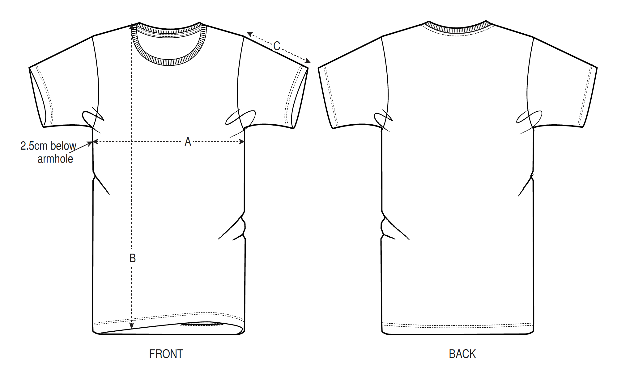 Rouleur Tee Size Guide