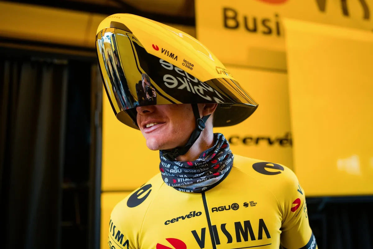 Visma's new Giro time trial helmet