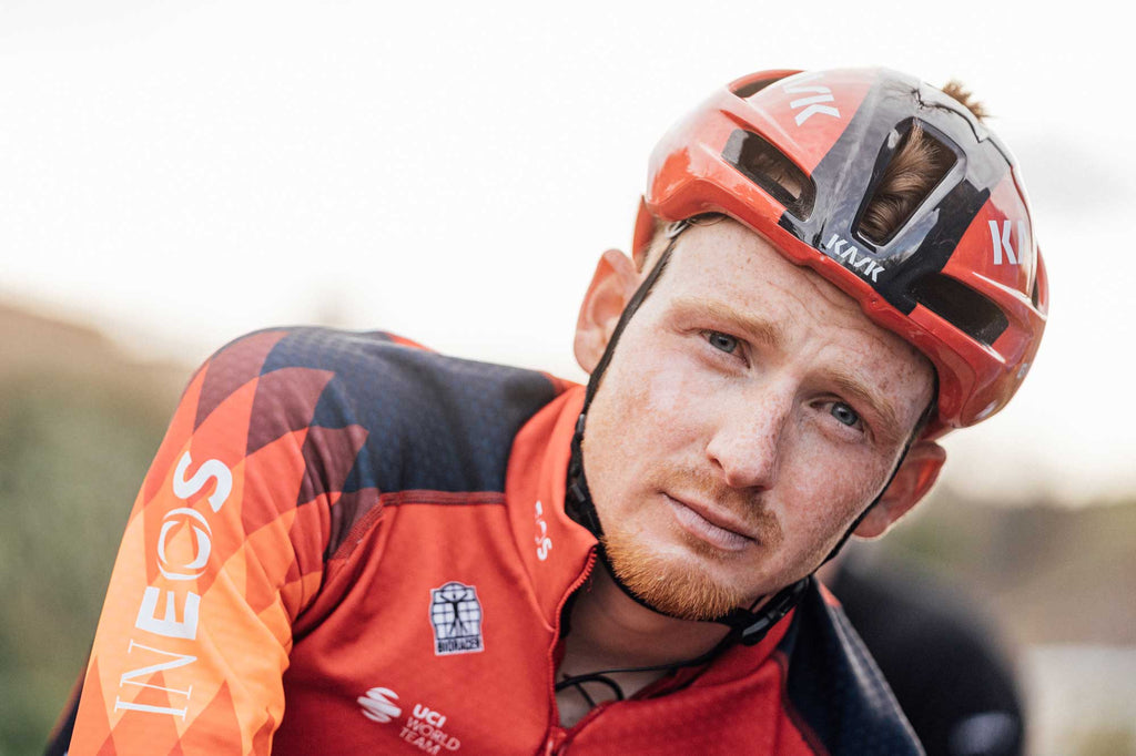 Tao Geoghegan Hart before stage four of Tirreno Adriatico