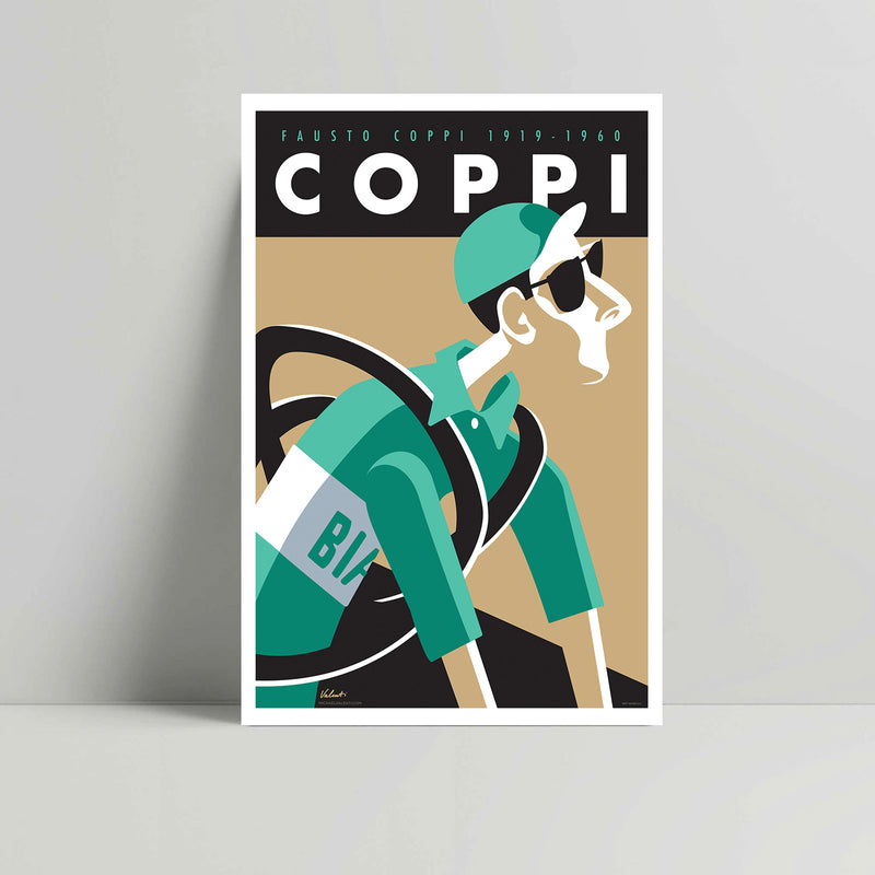 Fausto Coppi- Art print - Valenti Rouleur