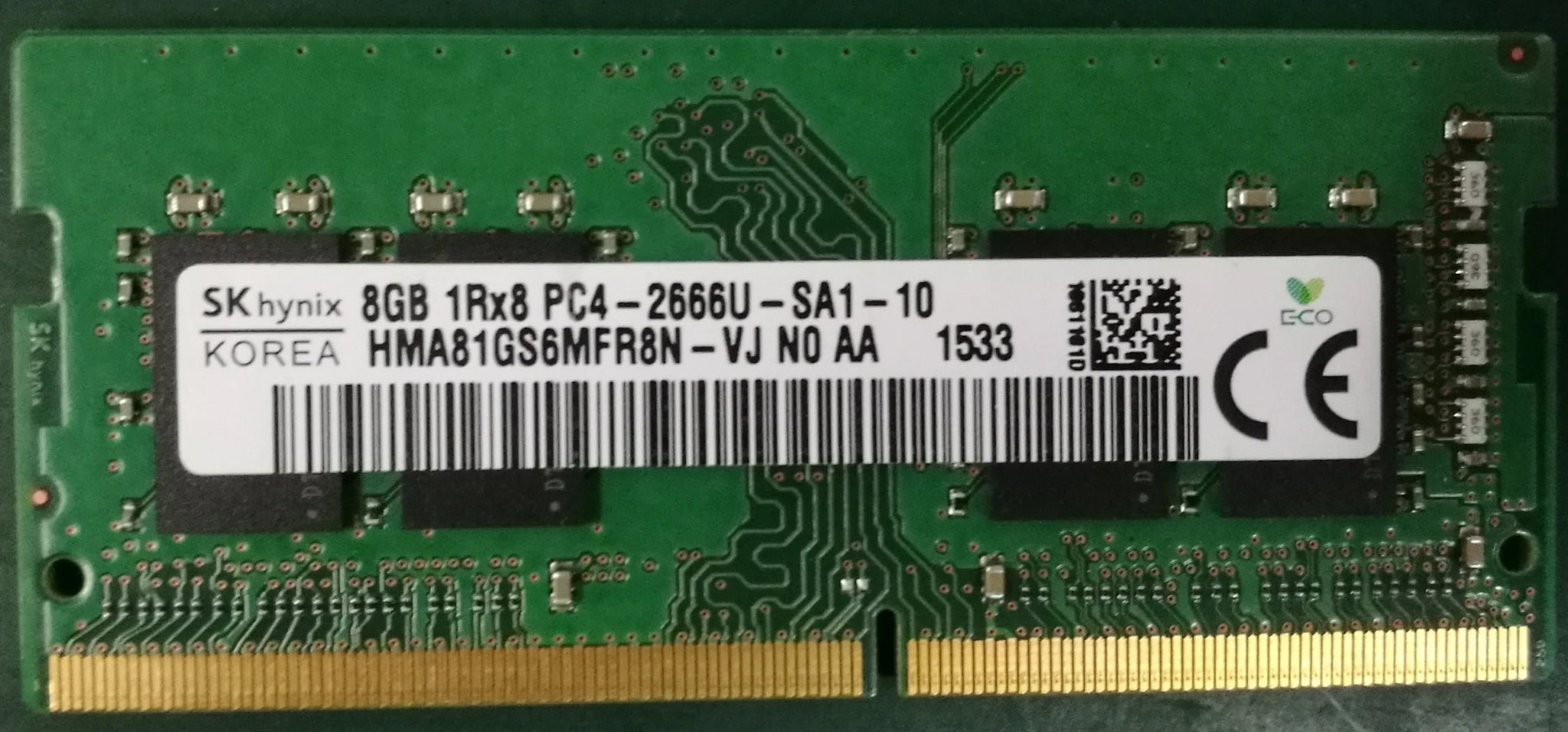 HMA81GS6MFR8N-UH SK hynix 1Rx8 8GB DDR4 PC4-19200 2400MHz ノート