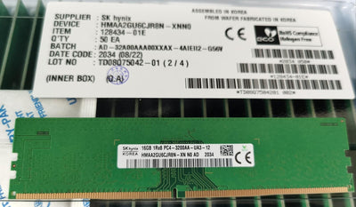 SKHynix HMAA2GU6CJR8N-XN 16GB DDR4 3200Mhz 1Rx8 PC4-25600 non-ECC  Unbuffered CL22 288-Pin DIMM 1.2V Memory Module for Desktop, Wilwin