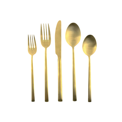 5pc Stainless Steel Silverware Set Black/Gold - Opalhouse™ designed with  Jungalow™