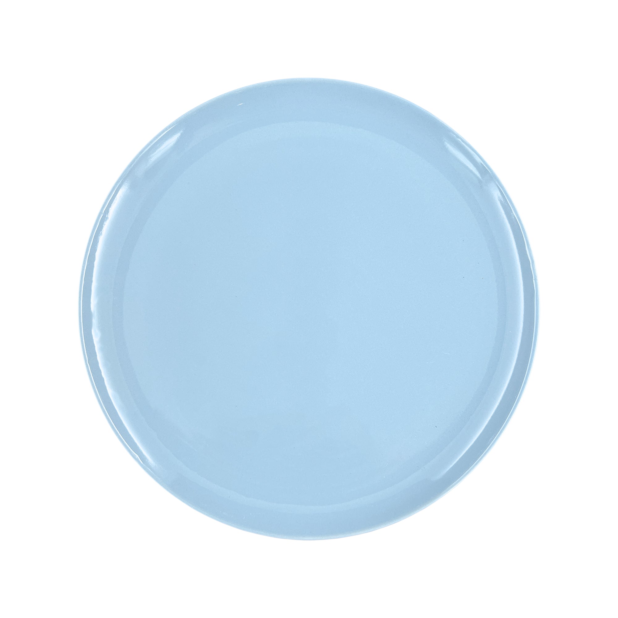 Shell Bisque Blue Porcelain Dinner Plate, Set of 4