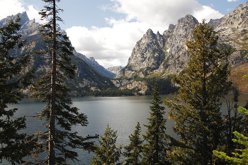 Mt Owen and Mt St John across Jenny Lake