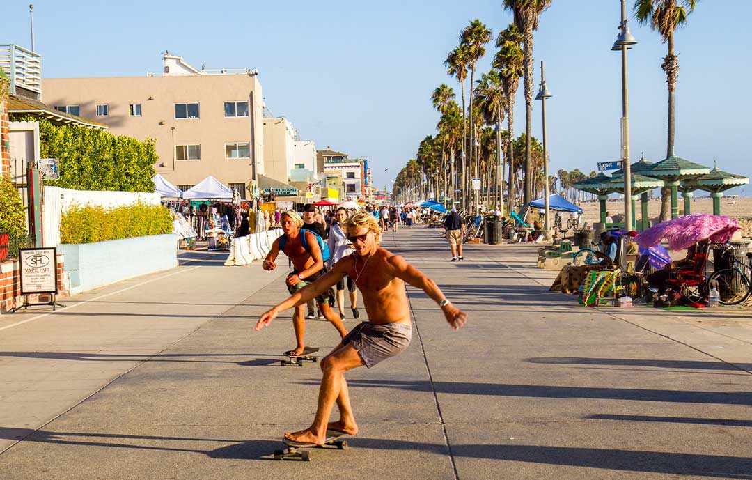 Venice beach boardwalk