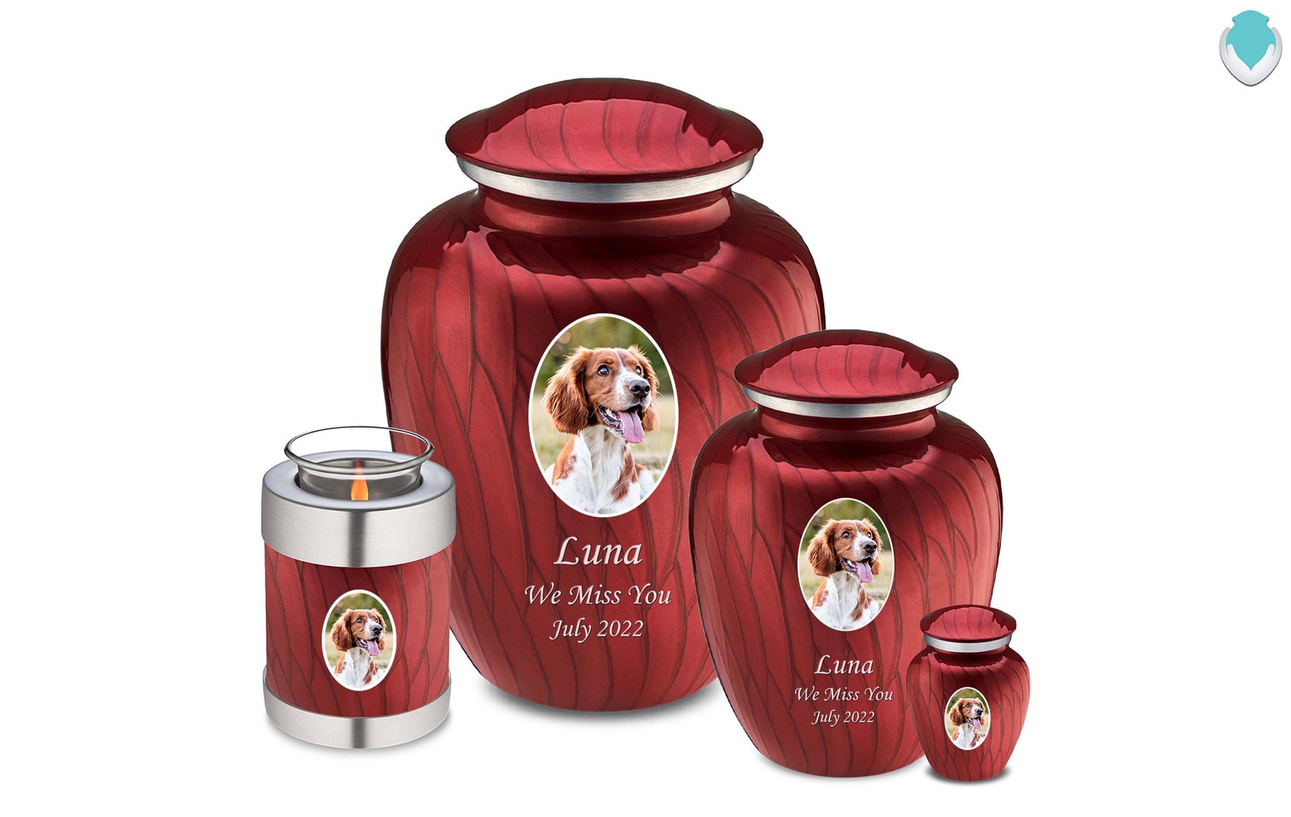 Pet Portrait urns for ashes