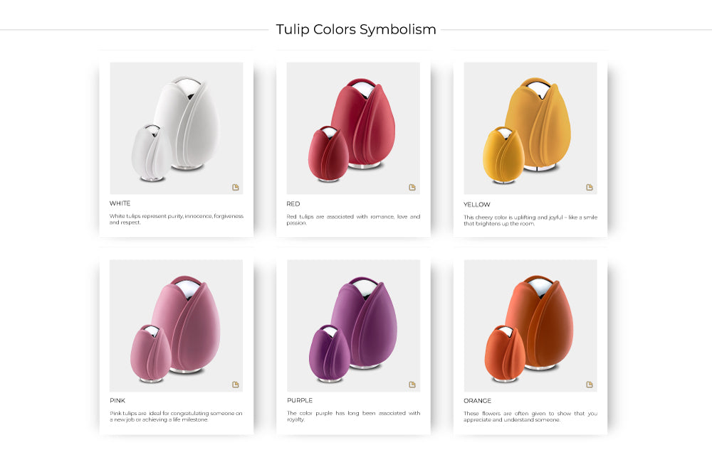 Tulip Urn colors and what they mean