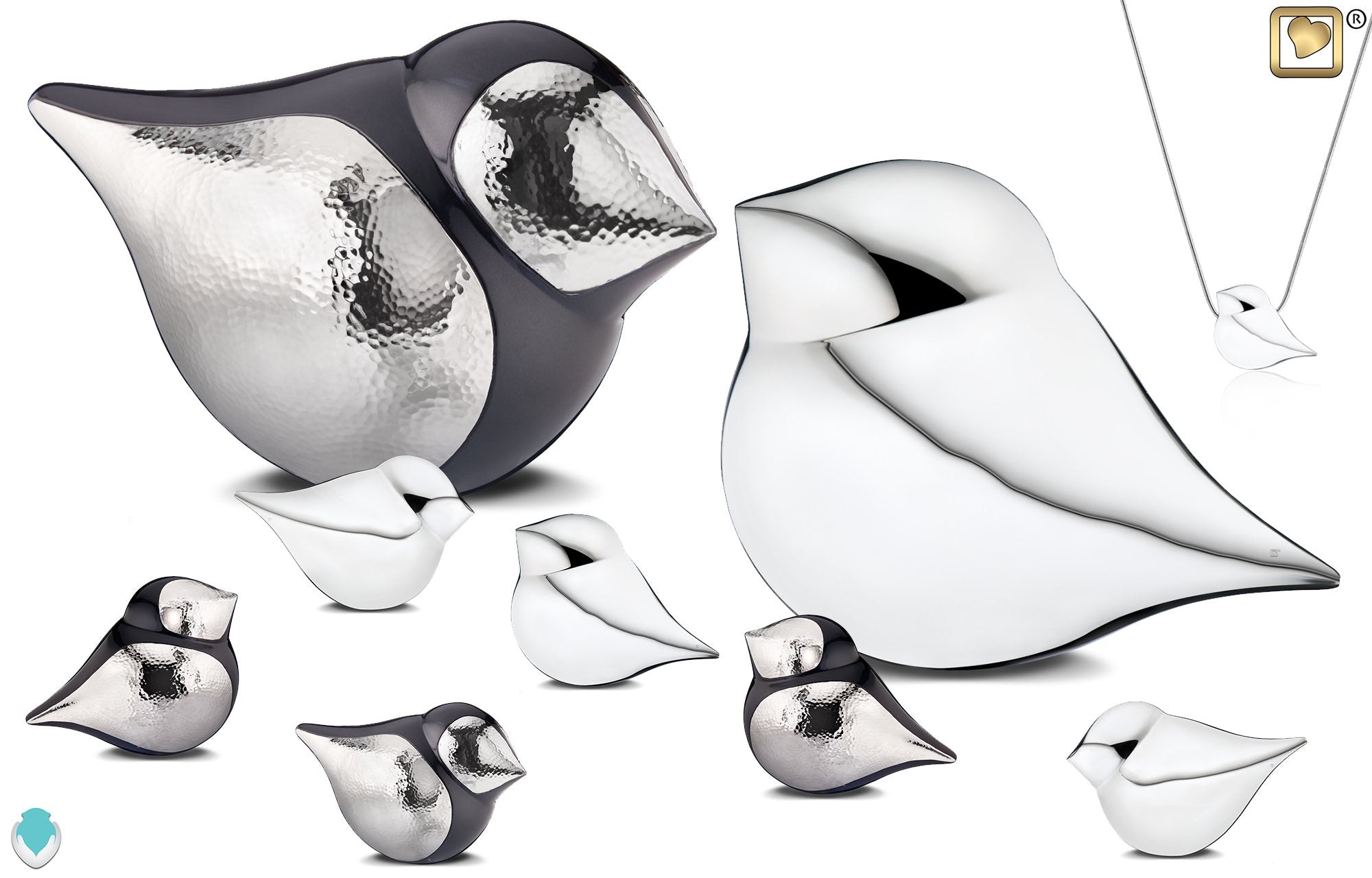 cremation urns with birds - GetUrns