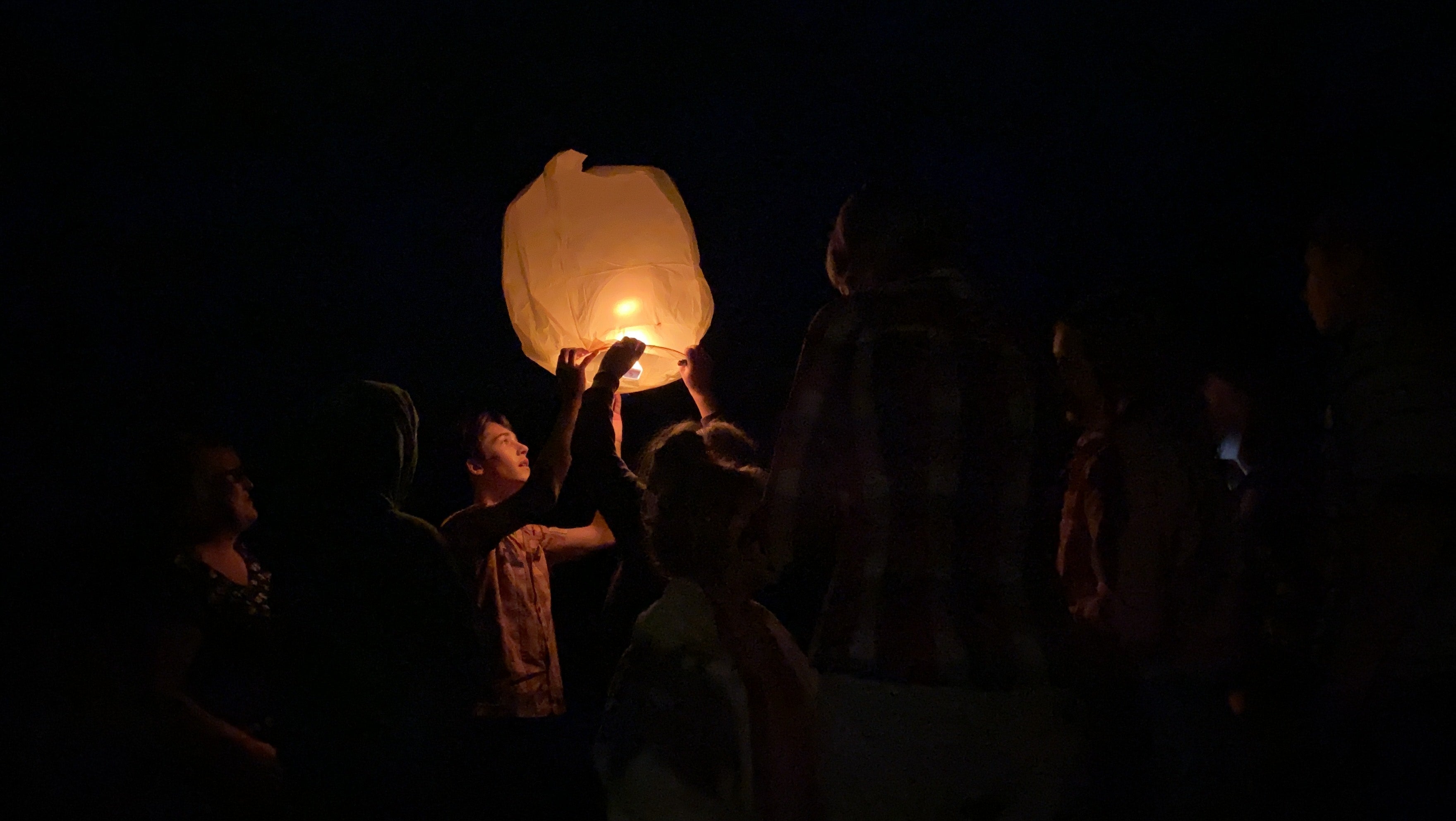 Light and Release a Sky Lantern