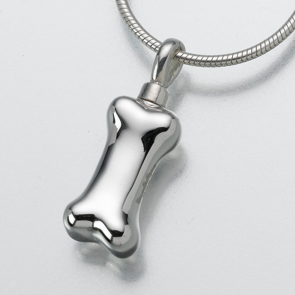 sterling silver dog bone necklace