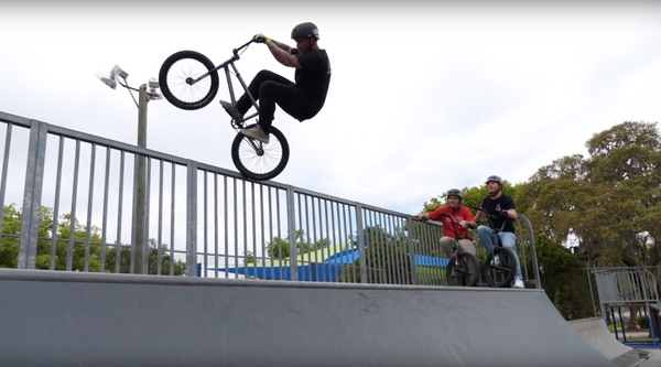 Watch this weird day at Groveland skatepark