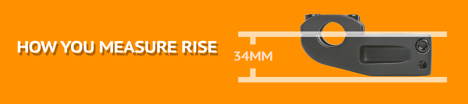 How to measure rise on a bicycle stem