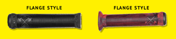 the differences between the flange and flangeless bmx grips