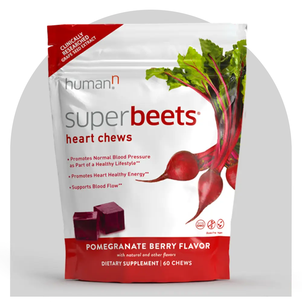 superbeets heart chews bag