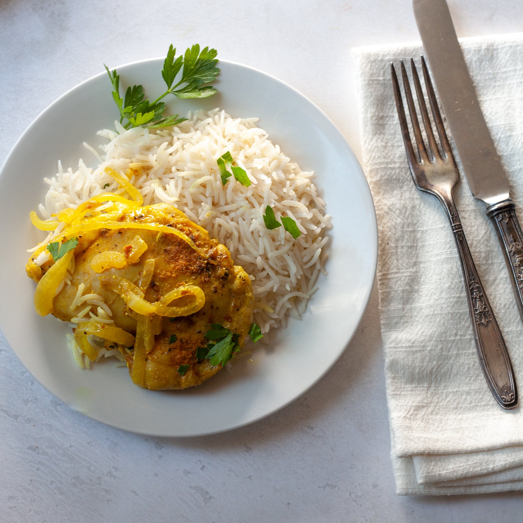 Turmeric Chicken with Rice