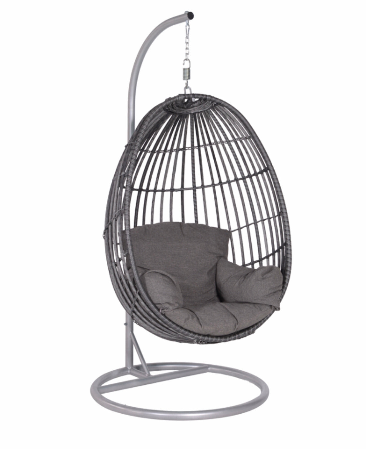 Swing Egg Chair- In Grey – Indoor Outdoor UK