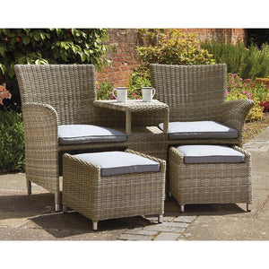 rattan garden companion seats