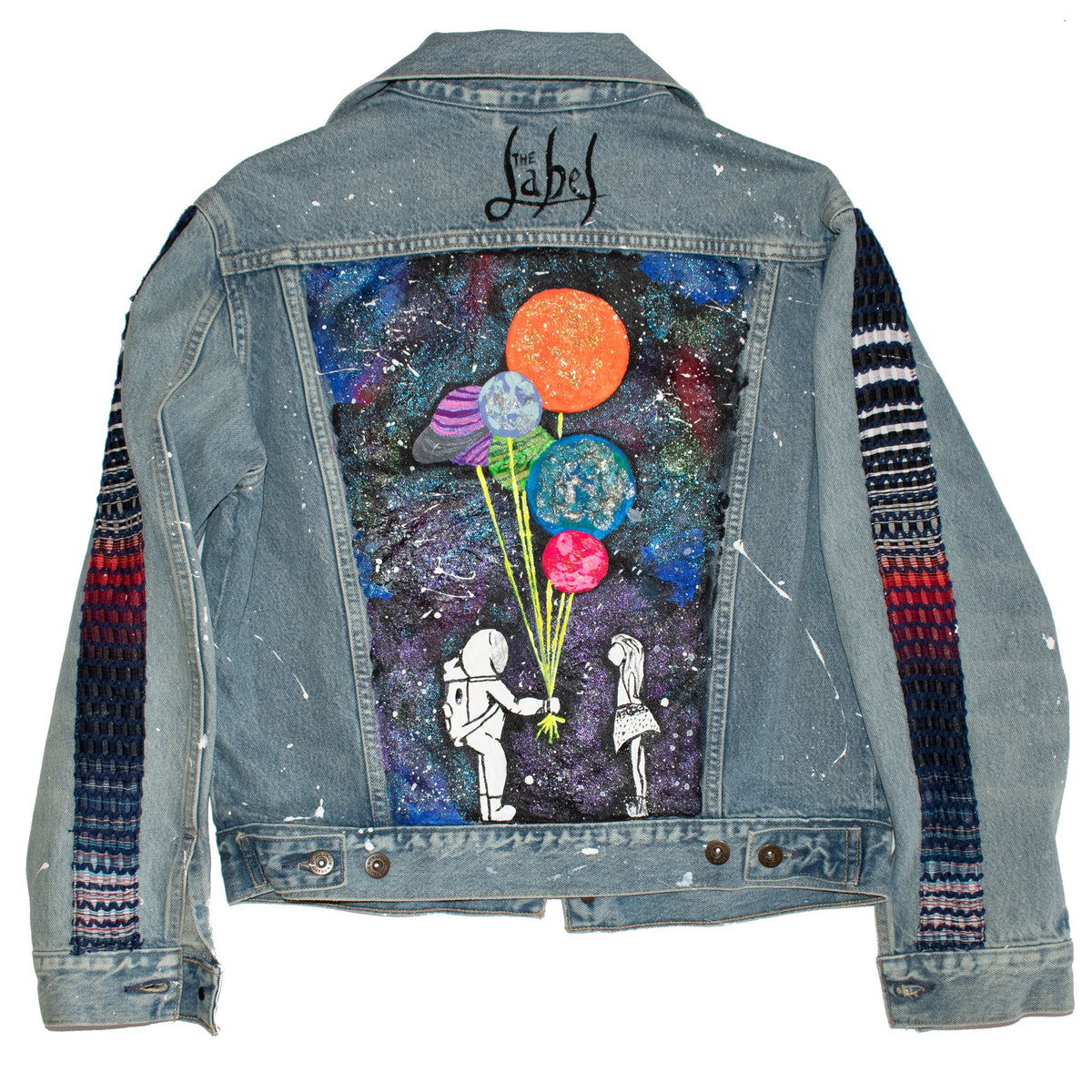 I'll Give You All The Planets Hand painted denim jacket – The Label ...