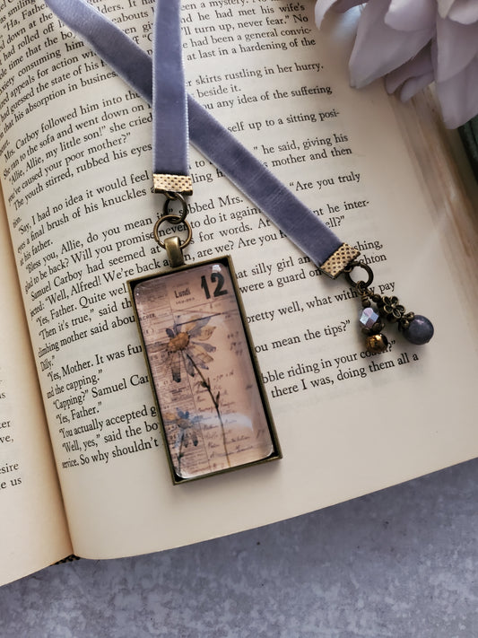 Gypsy Soul Boho Velvet Ribbon Bookmark