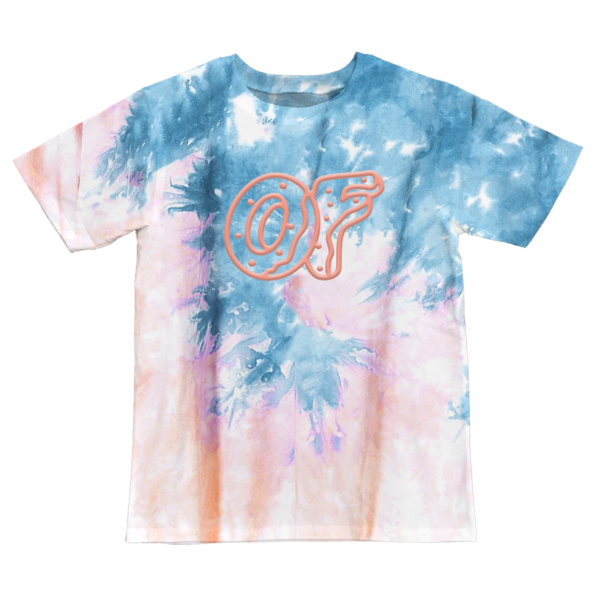 Donut Outline T-shirt - Blue/Pink Tie Dye - Odd Future OFWGKTA product image