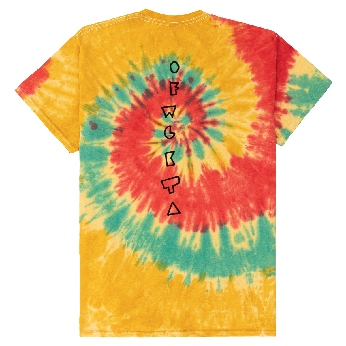 Cats Meow Tie Dye Tee - Yellow-apivisioscene