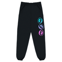 Scribble Sweatpants - Black-apivisioscene