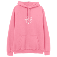 In The Round Pullover Hoodie - Pink-apivisioscene
