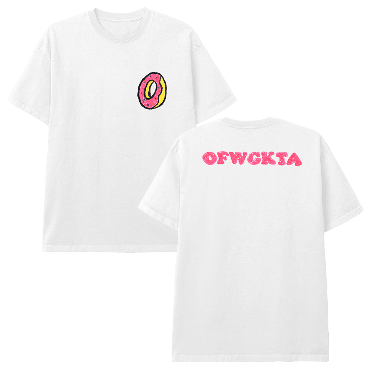 Donut Sketch T-shirt - White - Odd Future OFWGKTA product image