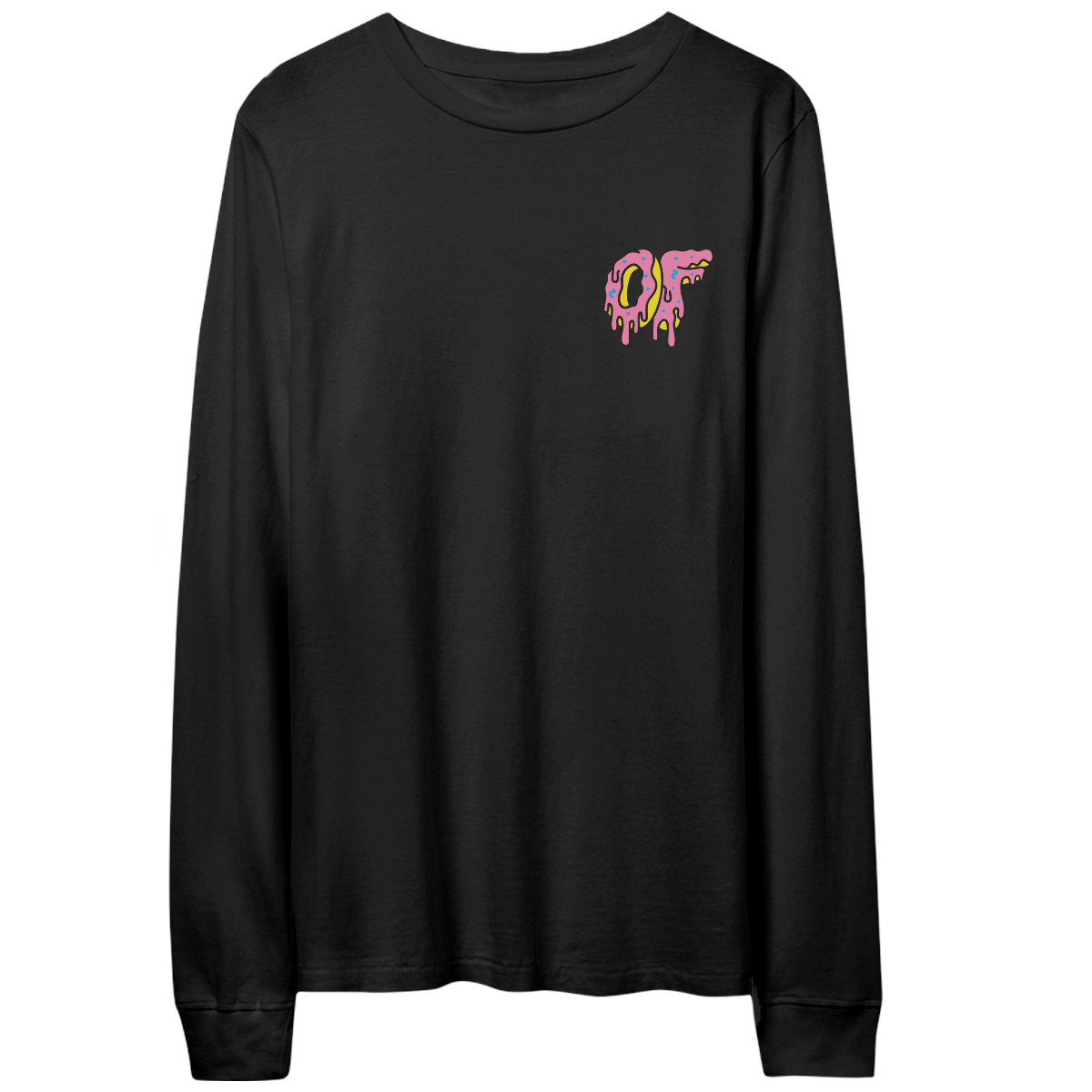 Dripping Logo Longsleeve- Black-apivisioscene