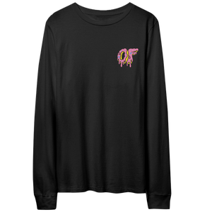 Dripping Logo Longsleeve- Black-apivisioscene