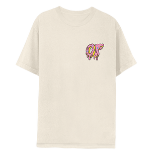 Dripping Logo Tee- Natural-apivisioscene