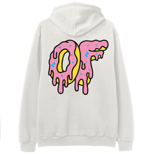 Dripping Logo Hoodie- Bone-apivisioscene