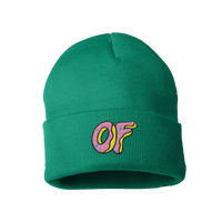 Classic Logo Foldover Beanie - Green-apivisioscene