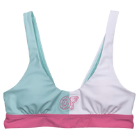 Vintage Sport Bikini Top - Pink/White/Blue-apivisioscene