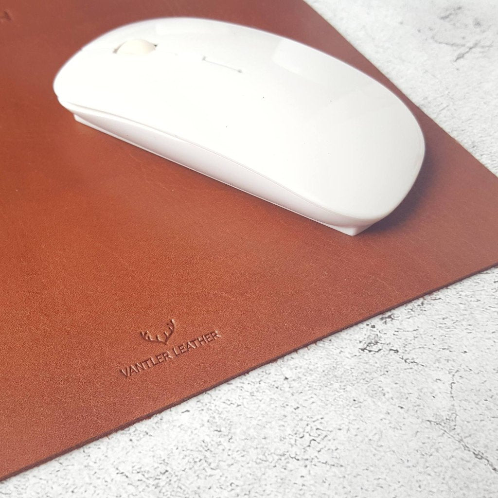 Personalised Leather Mouse Pad Vantler Leather